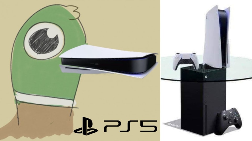 Parodie na vzhled PlayStation 5